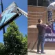 Toshkentda ruxsatsiz o‘rnatilgan reklama bannerlari olib tashlandi