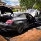Австралияда «покришка»ни қиздирмоқчи бўлган эркак ўзининг Mercedes-AMG’сини ёқиб юборди (видео)