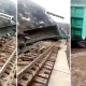 Qozog‘istonda yuk poyezdi relsdan chiqib ketishi oqibatida 5ta vagon daryoga tushib ketdi