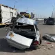 Toshkentda beton ustunga urilgan Nexia ikkiga bo‘linib ketdi