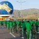 Ashxobodda velosipedga yodgorlik o‘rnatildi (foto)