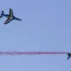 Fransiyada ikkita samolyot havoda to‘qnashib portlab ketdi (video)