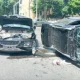Toshkentda ikkita Captiva to‘qnashuvi natijasida mashinalardan biri ag‘darilib ketdi (foto)