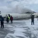 Пассажирский самолет перевернулся при посадке в Канаде