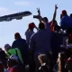A "food plane" was used to protect Trump because of the threat from Iran