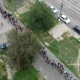 Volgogradda arzon pitssa uchun ulkan navbat yuzaga keldi (foto)