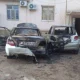 Qashqadaryoda yonma-yon turgan Nexia va Matiz mashinalari yonib ketdi (foto)