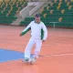 Berdimuhamedov Turkmanboshi shahrida amaldorlar bilan mini-futbol o‘ynadi (video)