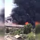 Toshkentning Sergeli tumanidagi omborxonada yirik yong‘in sodir bo‘ldi (video)