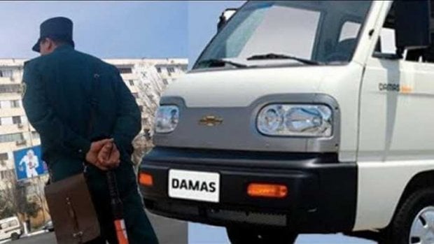 Xizmatdagi GAI inspektorini “Damas” avtomashinasi urib yubordi