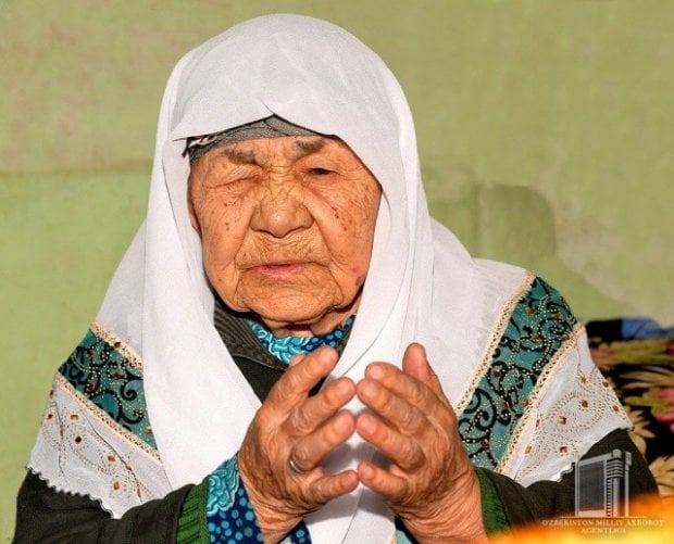 Фарғонада 124 ёшли онахон узоқ умр кўриш сабабини айтди