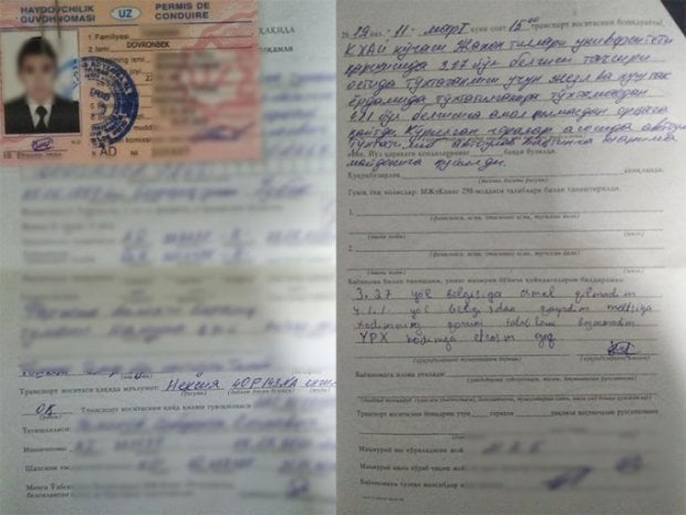 Капотида ЙПХ инспектори билан ҳаракатланган Nexia ҳайдовчисига нисбатан жиноят иши қўзғатилади (видео)