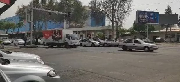 «Малика» яқинида ЙПХ машинаси иштирокида тўқнашув содир бўлди (видео)
