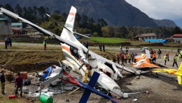 Nepaldagi aviahalokat videotasvirga tushib qoldi (video)