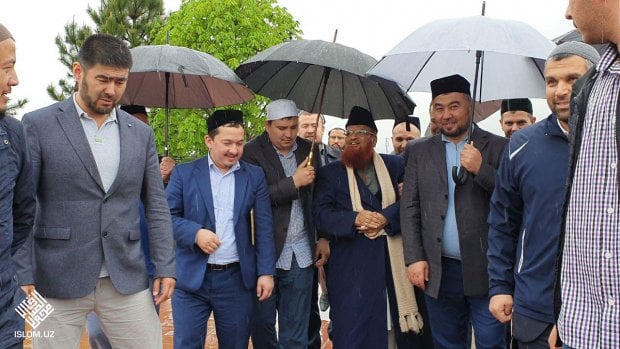 Муфтий Муҳаммад Тақий Усмоний Самарқандга келди (фото)