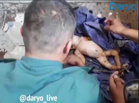 Деновда аёл янги туғилган чақалоғини бозор ҳожатхонасига ташлаб кетди (видео)