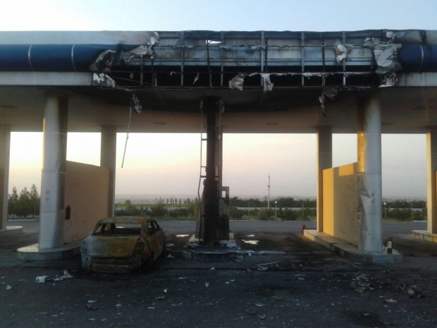 Фарғонада автомобилларга газ қуйиш шохобчасида ёнғин содир бўлди