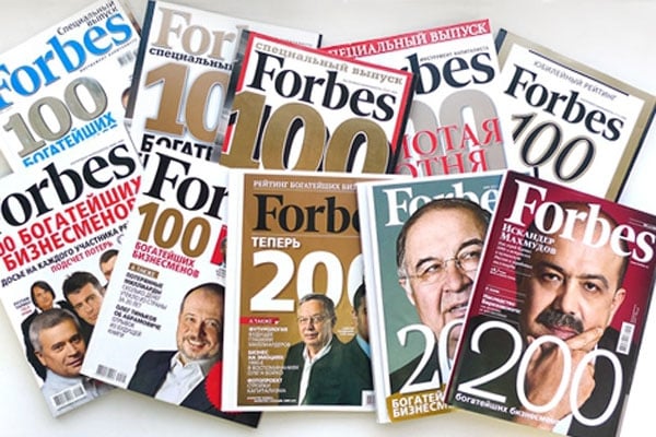 Forbes Rossiyaning eng boy oilalari reytingini e’lon qildi