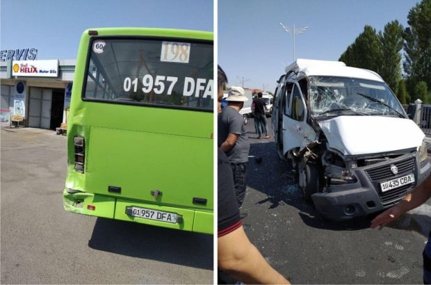 Toshkentda ikkita yo‘lovchi avtobusi ishtirokida YTH sodir bo‘ldi