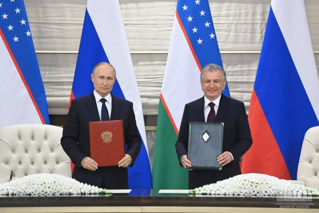 Мирзиёев ва Путин кенг қамровли стратегик шериклик тўғрисида декларация имзолади (фото)