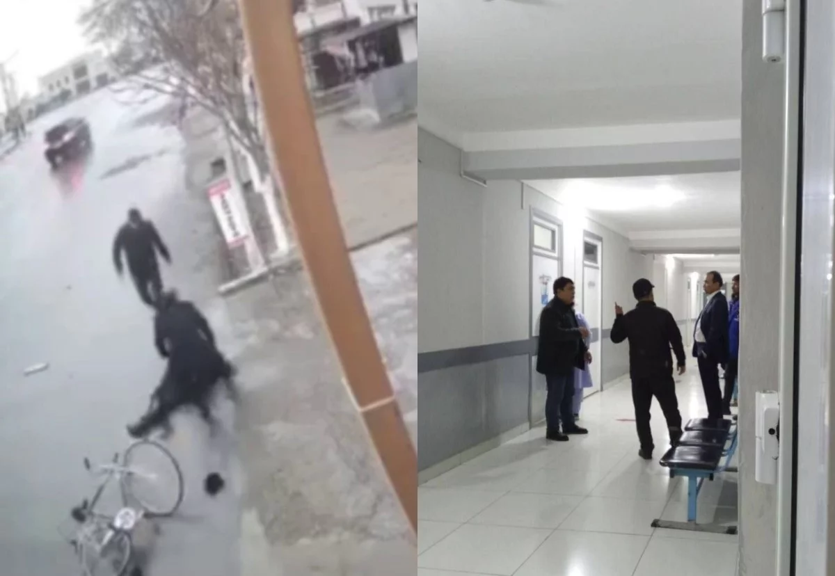 Ozodbek Nazarbekovning xizmat avtomobili velosipedchini urib yubordi (video)